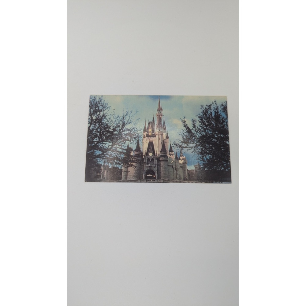 Vintage Walt Disney World Cinderella Castle Fantasyland Postcard New Old Stock